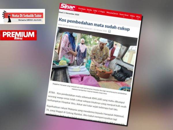 Laporan Sinar Harian 31 Oktober lalu.