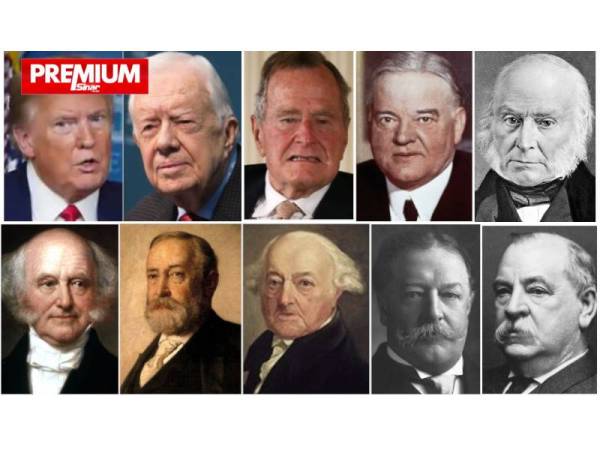 Donald Trumph,Jimmy Cater, George HW Bush, Herbert Hoover, John Quincy Adam, Martin Van Buren, Benjamin Harrison, John Adams, William H Taft, Grover Cleveland adalah sepuluh Presiden AS kalah dalam pemilihan semula.