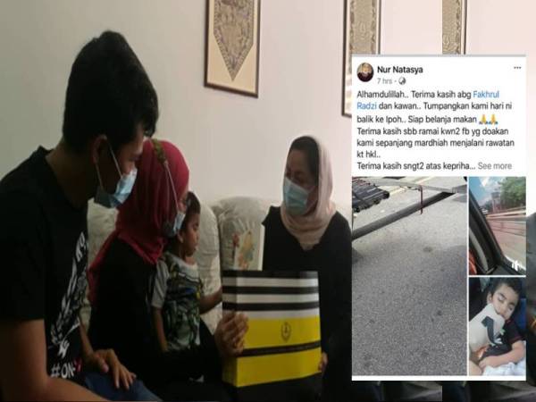 Dr Nomee Ashikin (kanan) menyampaikan sumbangan Menteri Besar Perak kepada keluarga adik Nur Mardhiah di rumahnya di D' Aman Residensi, Bandar Meru Raya di sini hari ini.
Kisah adik Nur Mardhiah yang tular menerusi perkongsian Nur Natasya mengundang simpati netizen.