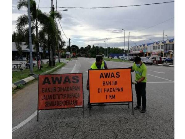 Banjir: Dua laluan di Hulu Terengganu ditutup