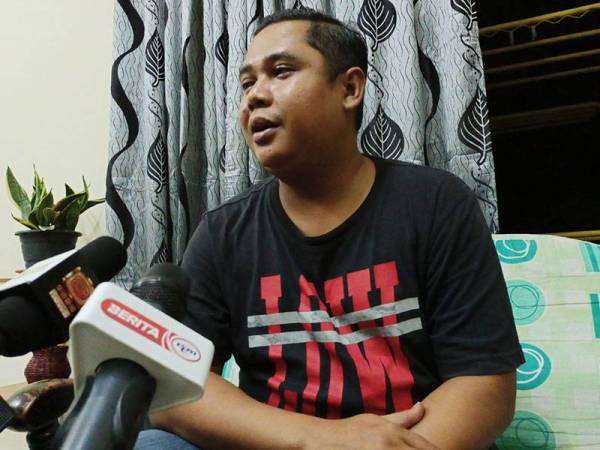 Shahrul Effendy ketika ditemui pemberita di Tapah hari ini.