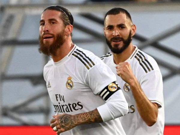 Ramos (kiri) dan Benzema dihimpit masalah kecederaan ketika ini.