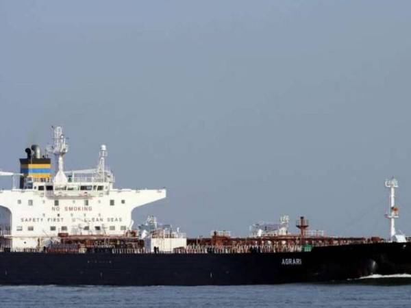 Gambar fail menunjukkan kapal Agrari yang dikendalikan oleh syarikat TMS Tankers
dari Greece.- Foto: Shipspotting.com