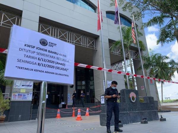 Covid-19: Pejabat KSWP Johor Bahru ditutup sementara