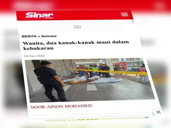  Laporan Sinar Harian. 