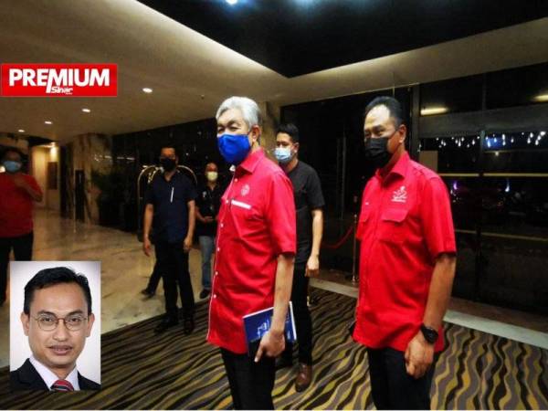 Ahmad Zahid memaklumkan bahawa parti tersebut sedia bekerjasama dengan PH termasuk DAP untuk membentuk kerajaan baharu di Perak. Gambar kecil: Mohammad Tawfik Yaakub