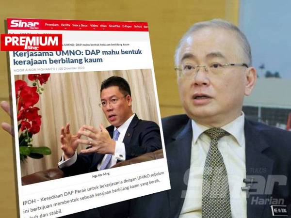 Ka Siong menyifatkan DAP sebagai sebuah parti yang 'syok sendiri' selepas Pengerusi DAP Perak mengeluarkan kenyataan rela bekerjasama dengan mana-mana parti termasuk UMNO dalam pembentukan kerajaan baharu Perak.