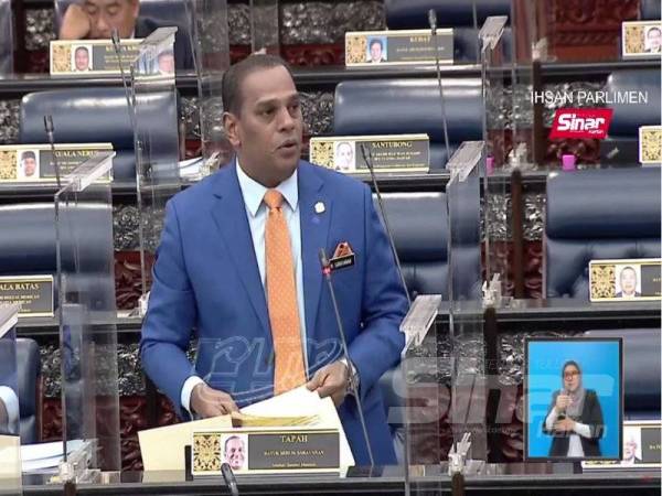 M Saravanan ketika sesi pertanyaan bagi jawab lisan di Dewan Rakyat di sini hari ini.