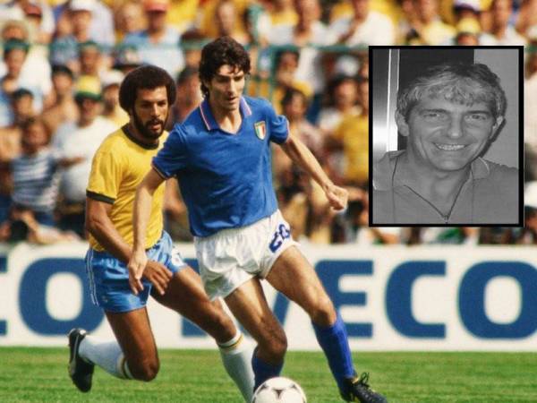 Aksi Rossi setelah melepasi kawalan pemain Brazil, pada Piala Dunia 1982 lalu. Gambar kecil: Paolo Rossi