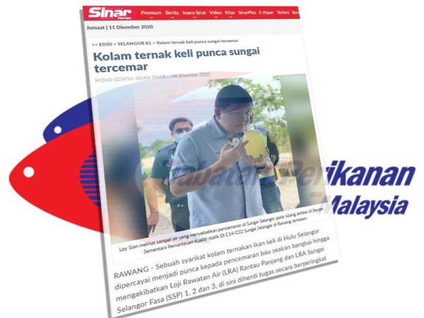 Jabatan Perikanan telah mengarahkan pengusaha premis ternakan akuakultur yang menyebabkan pencemaran di sumber air sebelum ini agar menukar fungsi sebahagian kolam mereka.