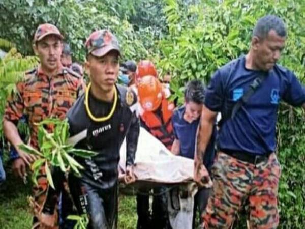 Mayat mangsa ditemui di hulu Sungai Duyong kira-kira jam 2 petang tadi.