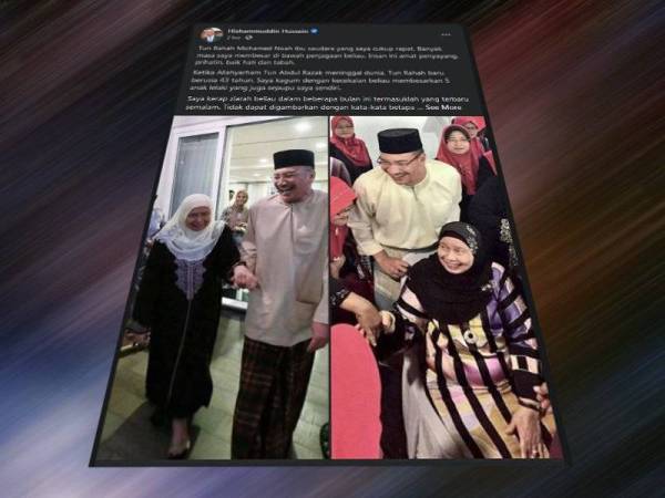 Perkongsian Hishammuddin Tun Hussien di laman sosial Facebook miliknya. 