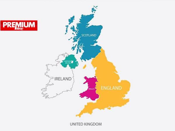 United Kingdom menyatukan empat negara iaitu England, Wales, Scotland dan Ireland Utara.