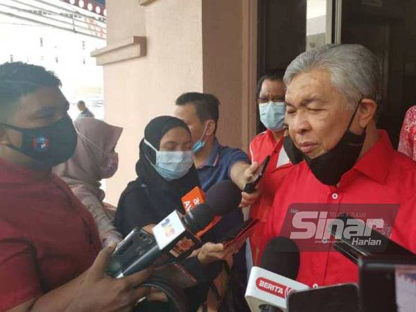 Ahmad Zahid pada sidang media selepas mengadakan perjumpaan bersama Jawatankuasa Biro Politik Bahagian UMNO Kedah.