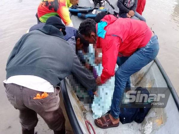 Mayat Nojan ditemukan terdampar di pantai Kuala Abai, Kota Belud pada Selasa.