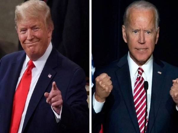 Presiden Amerika Syarikat, Donald Trump (kiri) dan bakal Presiden negara itu, Joe Biden. - Foto AFP