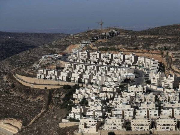 Gambar fail menunjukkan penempatan haram Yahudi dekat Ramallah, Tebing Barat. - Foto AFP
