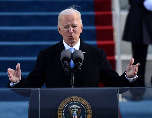 Biden berucap sejurus pelantikan beliau di Capitol, Washington pada Rabu. - Foto: AFP