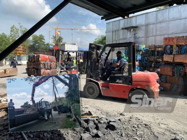 Antara peralatan yang disita dalam operasi MDHS bersama JAS dan pihak polis di kilang melebur tembaga di kawasan Perindustrian Zuhrah, Rasa di Hulu Selangor.