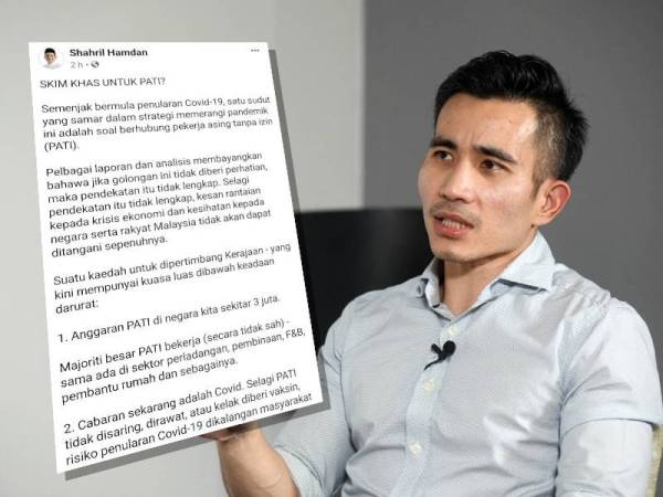 Hantaran Shahril Sufian di Facebook beliau pada Sabtu.