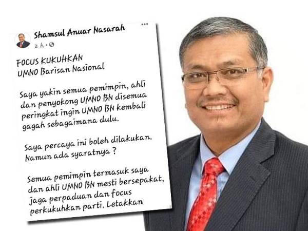 Kenyataan Shamsul Anuar di Facebook pada Isnin