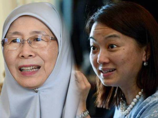 Dr Wan Azizah (kiri) dan Hannah