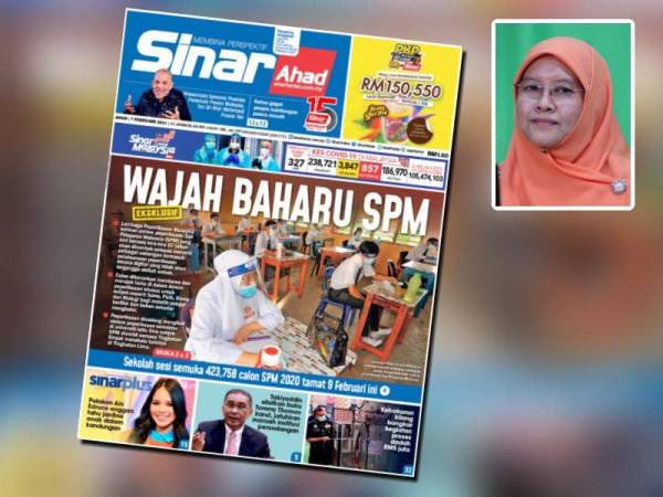 Laporan Sinar Harian pada Ahad. Gambar kecil: Salmee