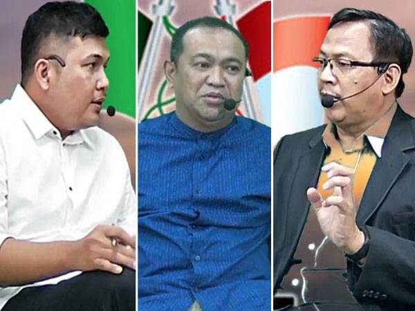 Dari kiri: Hidir Ali Razali, Azhari Shaari dan Dr Mohd Fuad Mohd Salleh