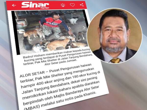 Laporan Sinar Harian Online pada 29 Januari lalu. Gambar kecil: Datuk Zaid Ahmad