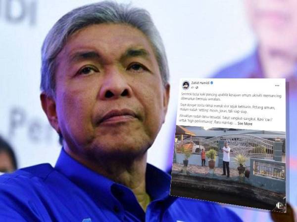 Ahmad Zahid Hamidi (Hantaran Ahmad Zahid di Facebooknya pada Sabtu.)