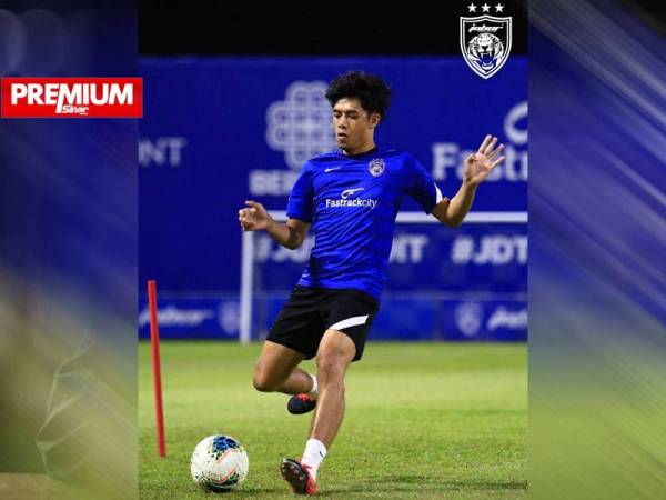 Syafiq mula mengikuti latihan bersama JDT di Padang Sri Gelam pada Isnin. FOTO: FB JOHOR SOUTHERN TIGERS.