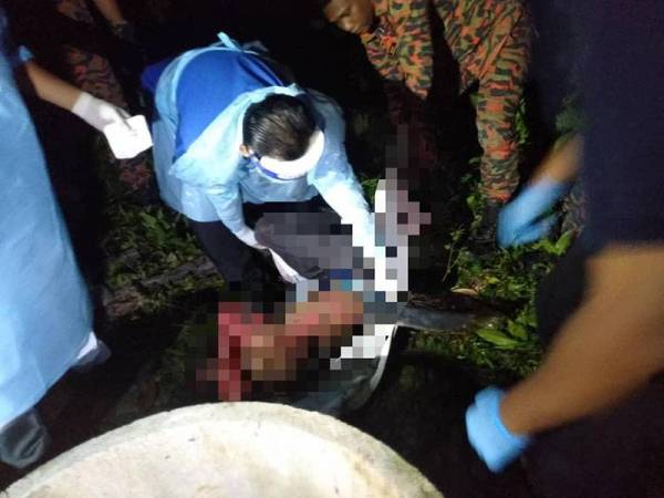 Lelaki yang terjun perigi bertindak agresif setelah dibawa naik namun dapat ditenangkan dan dibawa ke hospital untuk rawatan lanjut.