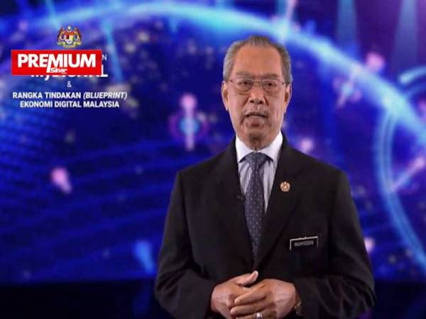 Muhyiddin berucap pada Majlis Pelancaran MyDIGITAL & Rangka Tindakan Ekonomi Digital Malaysia secara maya pada Jumaat lalu.