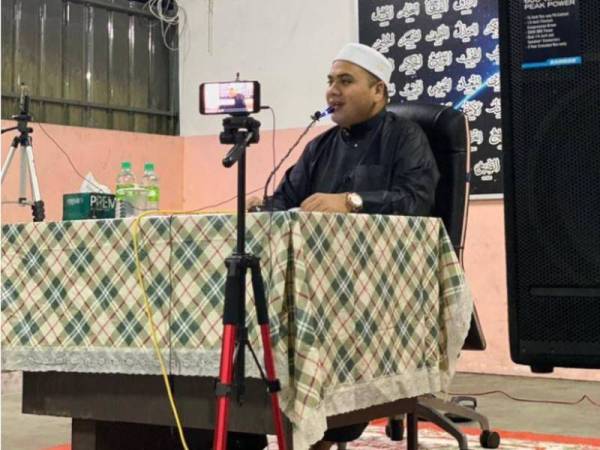 Kuliah terakhir Ahmad Husam di Masjid Al-Furqan Kampung Sungai Ular, Kulim pada 19 Februari lalu.