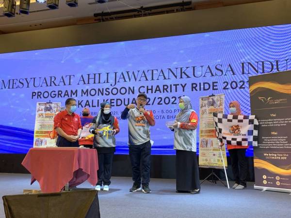 Cabutan hadiah bertuah Monsoon Charity Ride 2021 secara maya dan disiarkan secara langsung diadakan di Hotel Perdana.