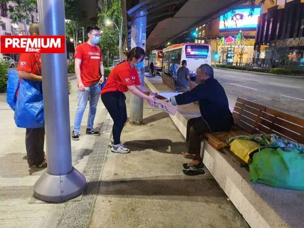 Santuni Gelandangan Sekitar Bandar Raya Johor Bahru Johorkini