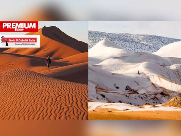 Gurun Sahara di Afrika yang sebelum ini terkenal dengan cuaca panas terik dan kering boleh bertukar menjadi kawasan yang diliputi salji.