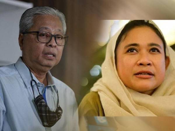 Gambar dari kiri: Ismail Sabri, Anina Saadudin