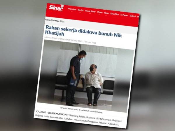 Laporan Sinar Harian pada 19 Mac lalu.