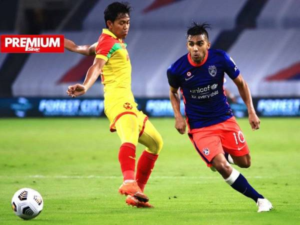 Antara aksi menarik JDT menentang Selangor di Stadium Sultan Ibrahim pada 17 Mac lalu. Foto: JOHOR Southern Tigers