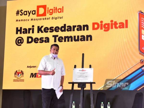 Datuk Wira Dr Rais Hussin rasmikan Hari Kesedaran Digital di Desa Temuan, Bukit Lanjan.