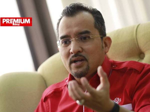 Asyraf ketika ditemubual Sinar Harian di Pejabat Ketua Pemuda UMNO