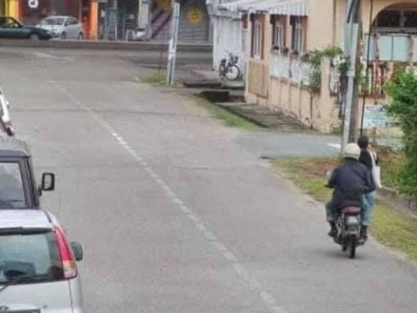 Rakaman CCTV kejadian seorang gadis dicabul di Jalan Hamzah, Kota Bharu pada pagi Khamis.