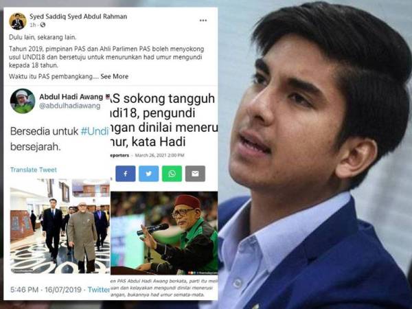 Undi 18 Syed Saddiq Minta Pas Jangan Berdalih