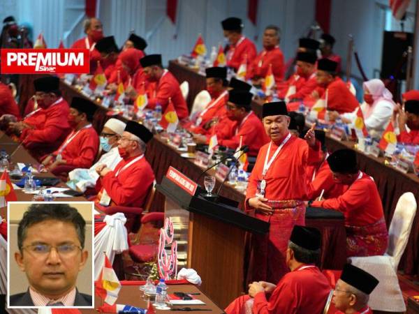 Presiden UMNO, Datuk Seri Ahmad Zahid Hamidi ketika berucap pada Perasmian Persidangan Perhimpunan Agung UMNO di Pusat Dagangan Dunia Kuala Lumpur sempena Perhimpunan Agung UMNO (PAU) 2020 pada Ahad. - Foto Bernama