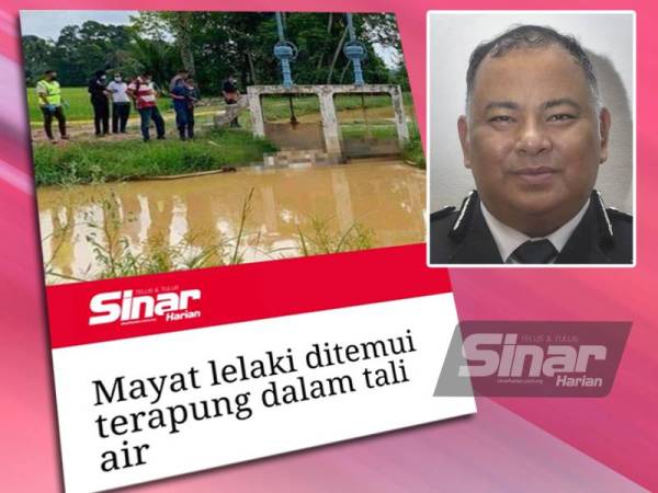 Sinar Harian pada Khamis melaporkan mayat lelaki ditemui terapung dalam tali air di Kampung Kerasak, Pasir Mas. Gambar kecil: Mohd Nasaruddin