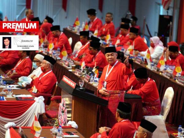 Presiden UMNO, Datuk Seri Ahmad Zahid Hamidi ketika berucap pada Perasmian Persidangan Perhimpunan Agung UMNO di Pusat Dagangan Dunia Kuala Lumpur sempena PAU 2020 pada 28 Mac lalu. - Foto Bernama