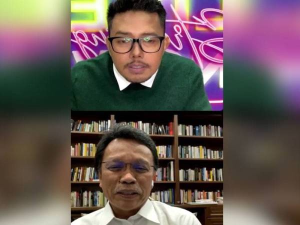 Mohd Shafie ketika bersiaran secara langsung menerusi IG Live Sinar bertajuk 'Calon PM ke-9 Masih Samar' yang dikendalikan Nurul Riduan pada Jumaat.