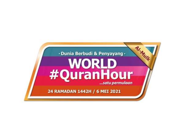 World #QuranHour yang bersiaran secara langsung pada 6 Mei ini.