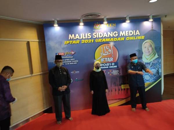 Nancy ketika Majlis Pelancaran Iftar 2021@Ramadan Online di Maju Junction, Kuala Lumpur pada Rabu. - Foto Bernama